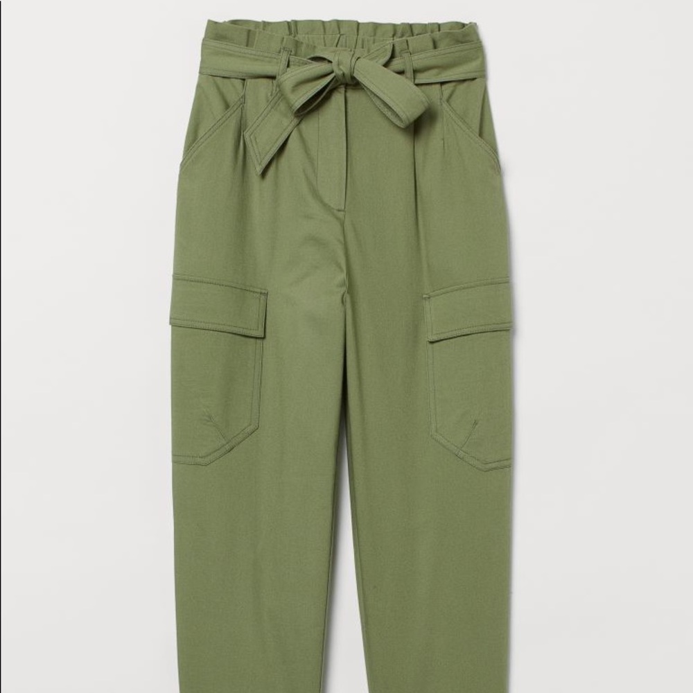 Womens H&M utility pants cargo size 4